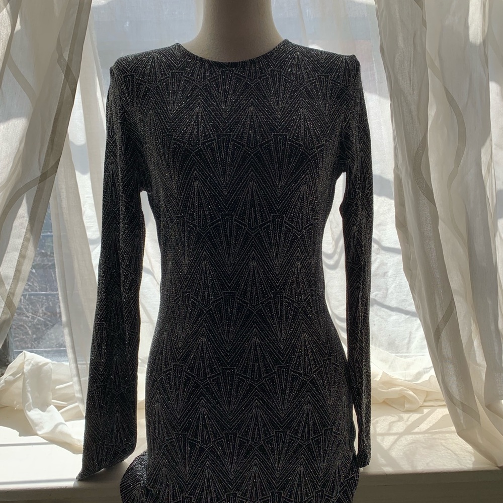 Sparkly black and sliver party dress